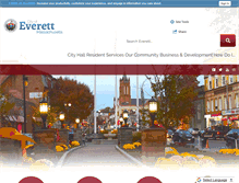 Tablet Screenshot of cityofeverett.com